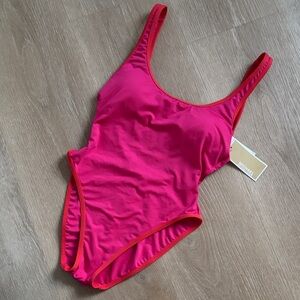 Michael Kors Hot Pink One-Piece Swimsuit